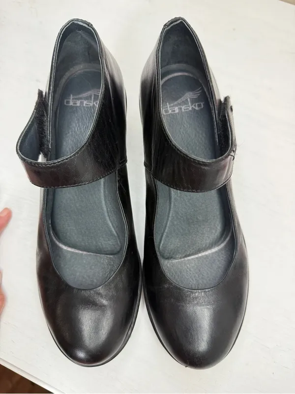 Dansko Bess Comfort Mary Jane Leather Heels Size 37 Sz 7 - Image 3