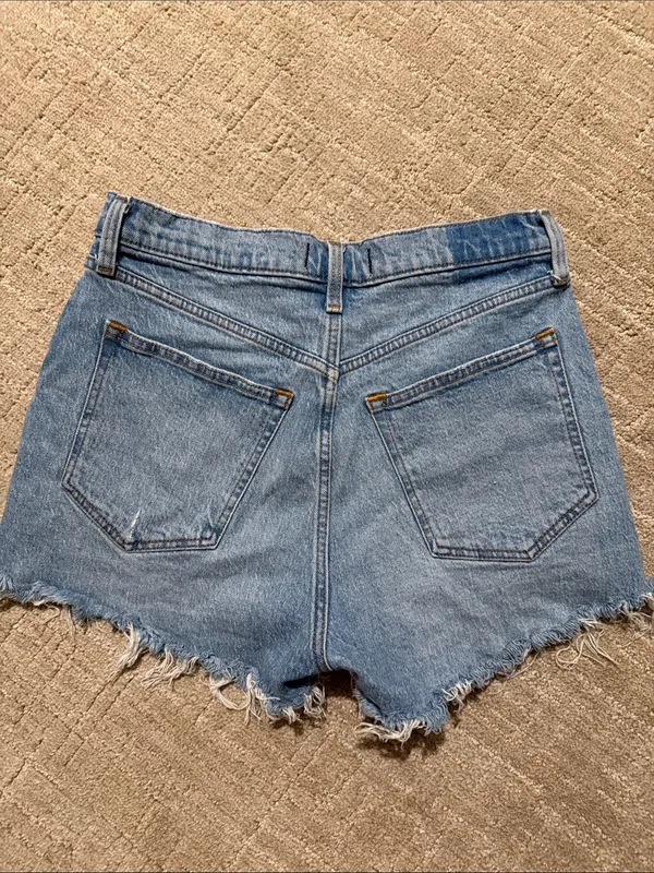 Abercrombie & Fitch Jean Shorts The Mom Short High Rise Size 29 / 8 Curve Love - Image 3