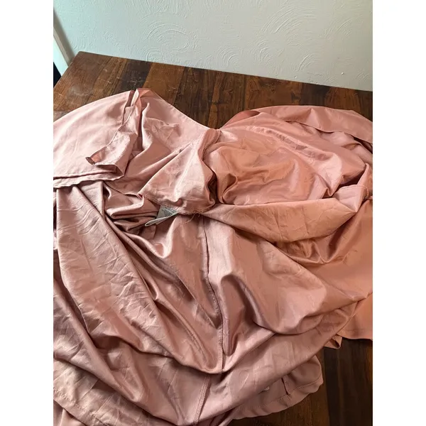 DB Studio Celebrate One Shoulder Maxi Dress Desert‎ Coral Pink F19832 Size 10 - Image 5
