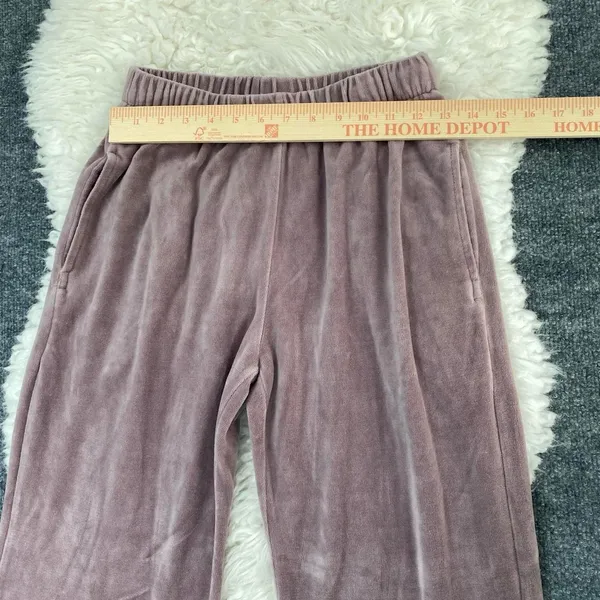 John Galt Velour Pants Mauve Pink Purple Anastasia Velvet Sweatpants - Image 2