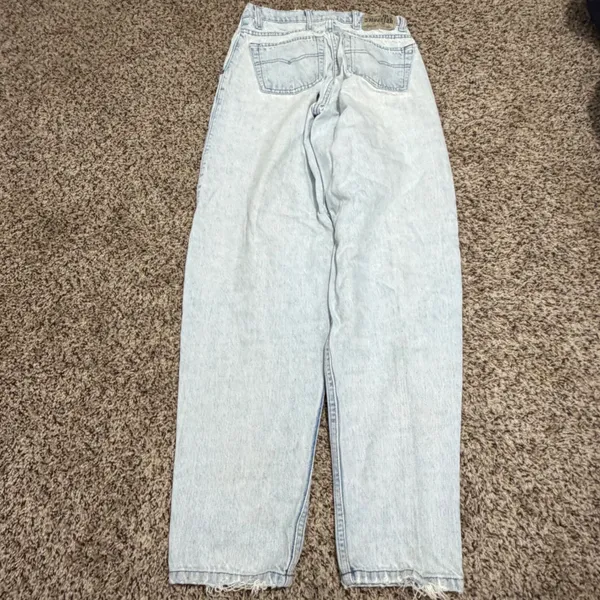 Vintage Levis SilverTab Baggy Jeans Light Wash Blue 90s Denim W28 L32 40581-0234 - Image 4