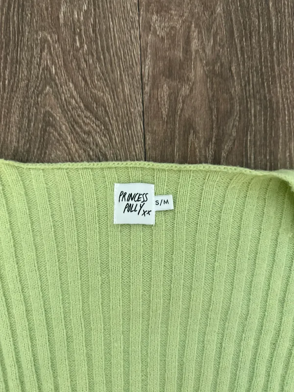 Cropped Knit Long Sleeve - Image 3