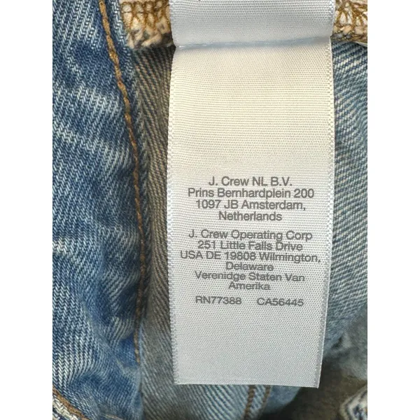 Madewell Relaxed Denim Shorts Womens 26 Blue Distressed Raw Hem ND697 - Image 6