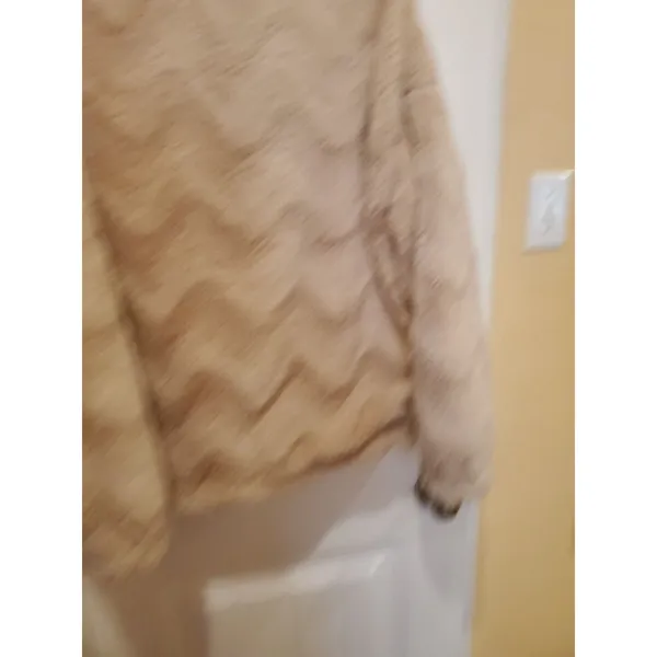Urban Outfitters Light Pink Teddy Bear Zip Up Sherpa Fleece Women Size L Jacket - Image 14
