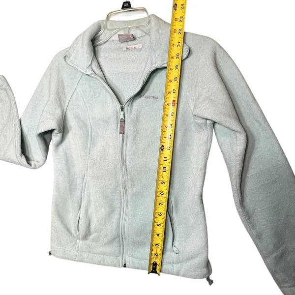 Columbia Jacket Womens Medium Light Blue XL6445 Full Zip Fleece Outdoors Hiking - Image 8