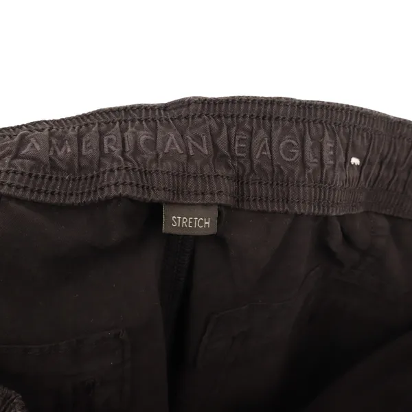 American Eagle Outfitters Cargo Jogger Pants Womens 6 Black Stretch Tapered Leg - Image 3