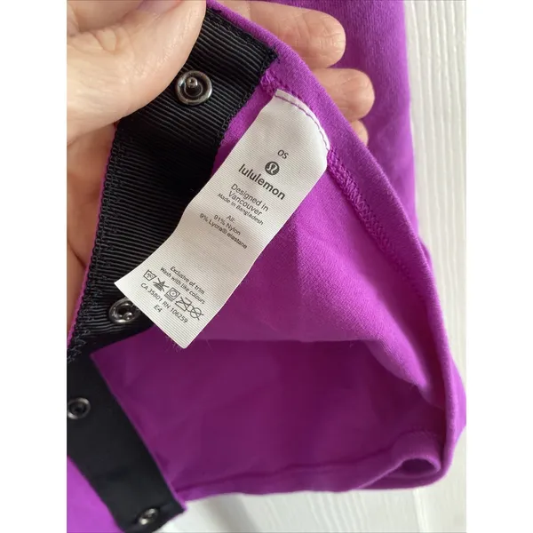 Lululemon Vinyasa Snap Scarf Womens Size OS Purple Activewear Yoga Wrap Scarf - Image 6