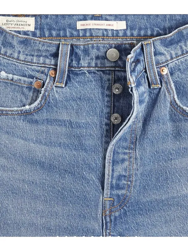 New Levi's 27x29 Premium Ribcage Straight Ankle Women's Jeans Dance Around - Image 6