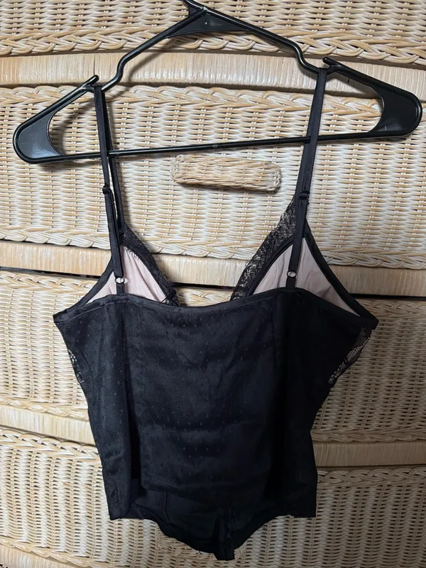 Free People Intimacy Black Lace Camisole Tank - Image 4