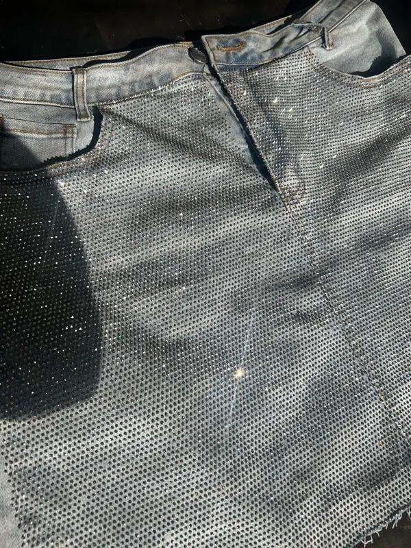 Buckle Denim Skirt - Image 2