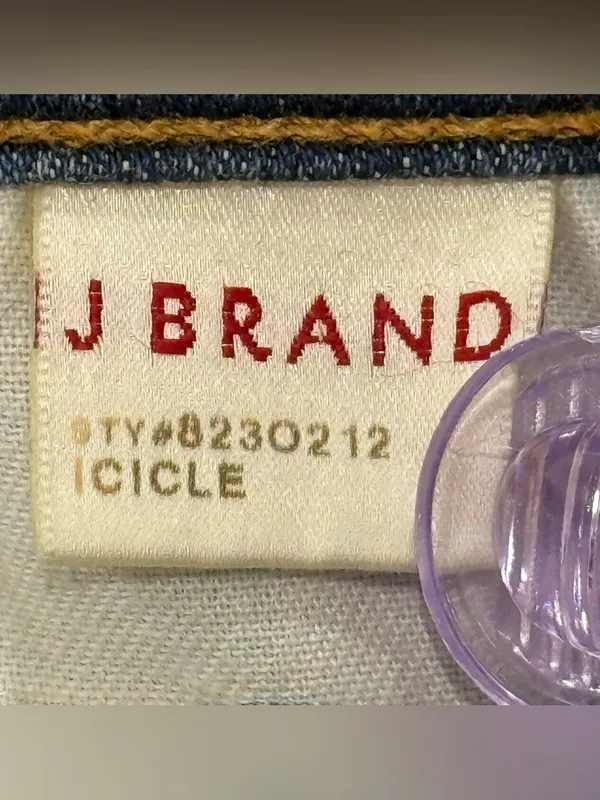 Vintage J Brand Low Rise Flare Jeans 24 Icicle Blue Y2K Minimal Retro 2000s - Image 9