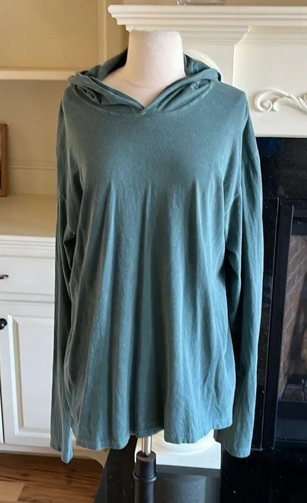 Hoodie Pullover Long Sleeve Comfy Cotton Womens Large Tunic - Image 3