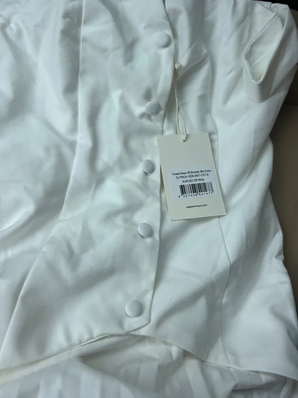 Peppermayo White Mini Dress - Image 2