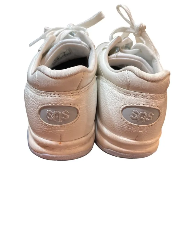 SAS Tripad Walk for Life wms white blue low leather sneakers sz 8W SKU 10-334 - Image 11