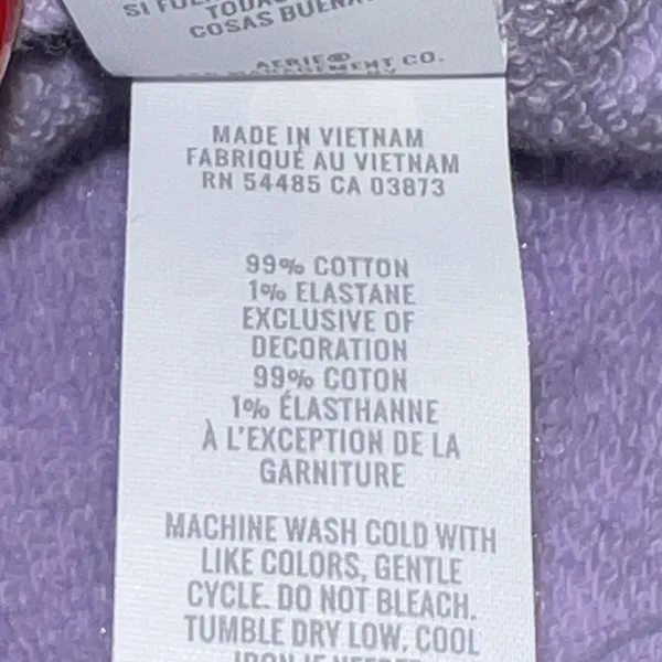 Aerie Easy Street Oversized Sweatshirt XL NWT Peasant Boho‎ Lavender Purple Boxy - Image 10