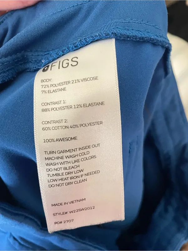 Figs Zamora Joggers Scrub Pants in Royal Blue Size Small - Image 7