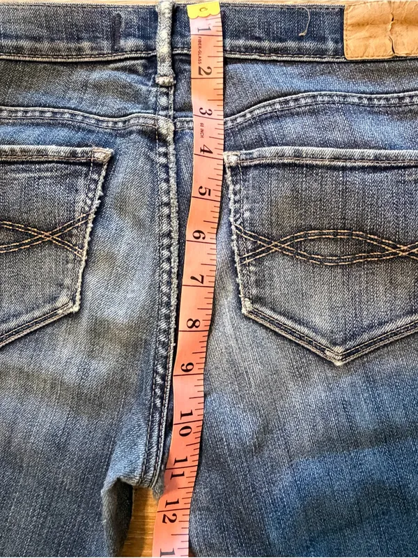 Abercrombie & Fitch Blue Flare Jeans Mid Rise Y2K 2000s Women’s 2R - Image 8
