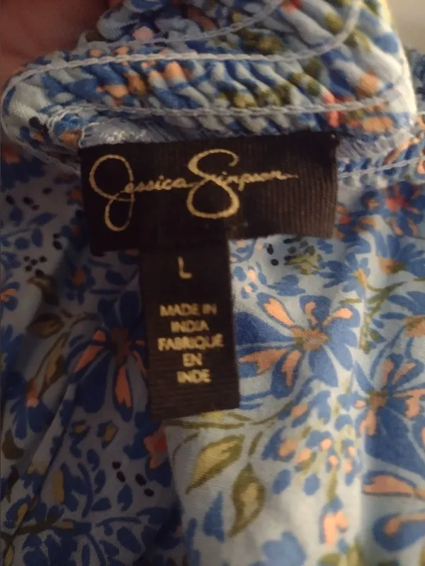 Jessica Simpson Strapless Floral Maxi Dress XL - Image 2