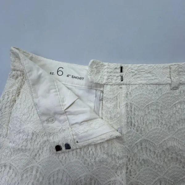 Ann Taylor LOFT White Lace Shorts Size 6 - Image 8