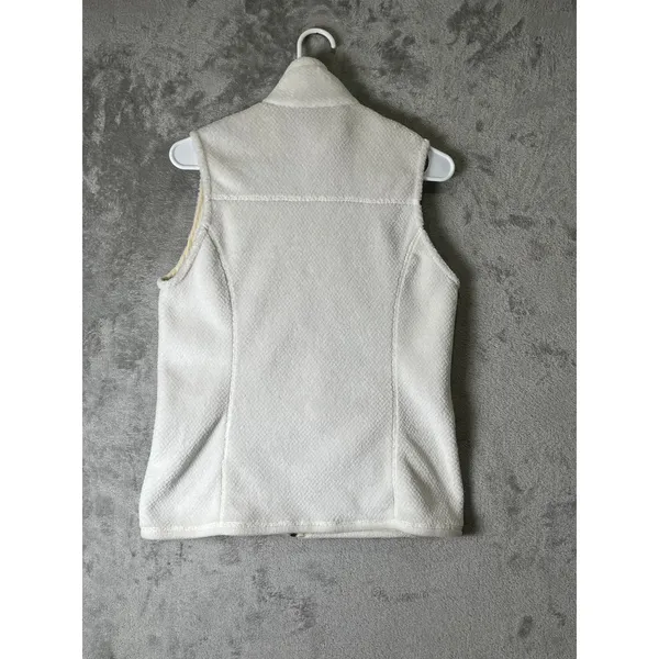 Patagonia Re-Tool Fleece Vest Women’s Ivory Cream Full Zip Outdoor Hiking Medium - Image 3