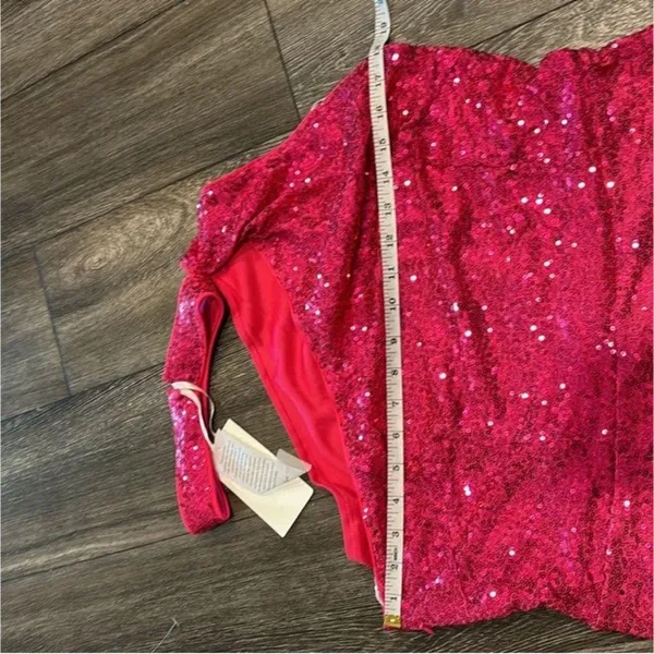 Grace Karin Hot Pink Sequenced Halter Top Size XL (NWOT) - Image 6