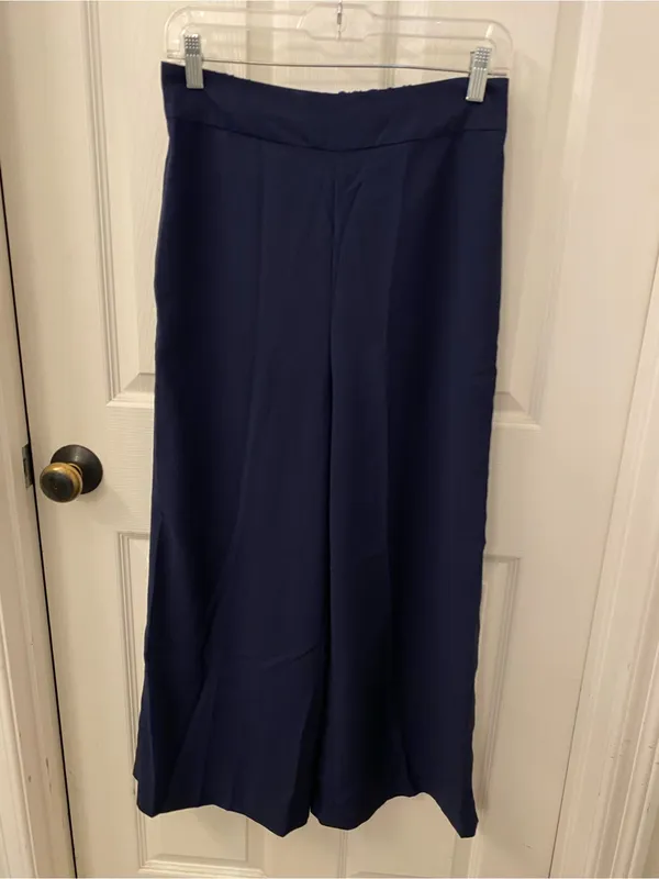 Madewell Dark Navy Wide-Leg Pants - Image 2