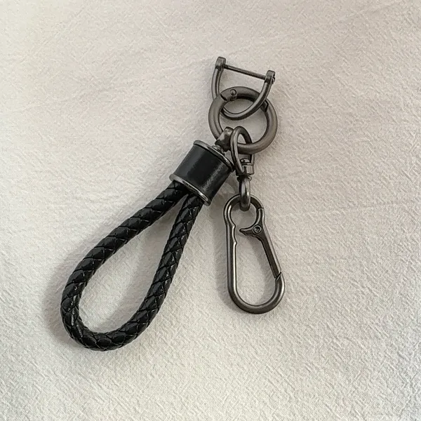 Car Keychain Carabiner Keychain for Men Women Braided Rope Bag Charm Key Rings - Image 3
