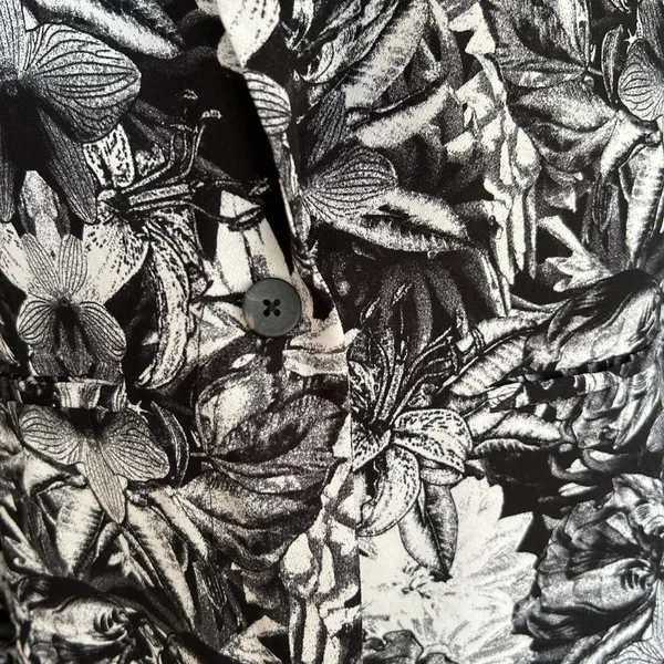 urban outfitters silence + noise Blazer lightweight abstract floral size Large - Image 4