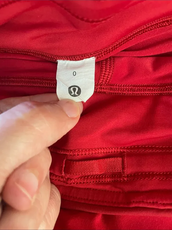LULULEMON Pace Rival Mid-Rise Skirt in Red Alabama BAMA Logo Size 0 - Image 13