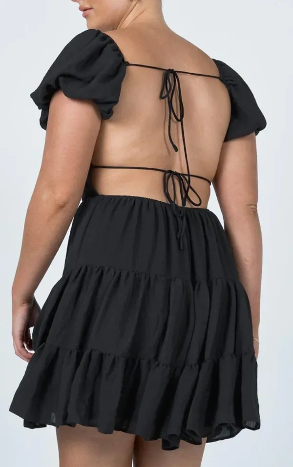 Princess Polly Mini Dress Black - Image 3