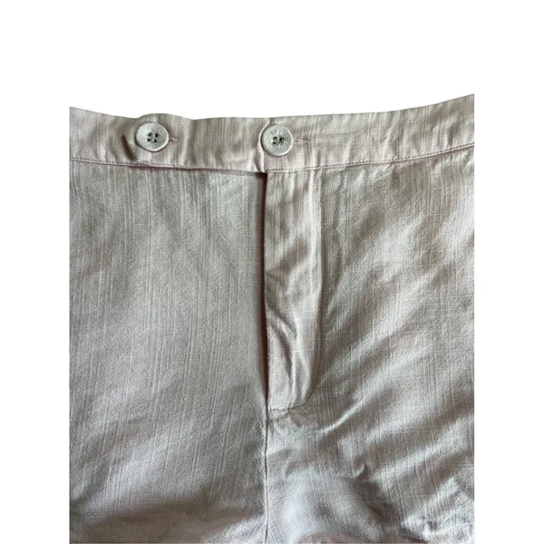 Women’s Princess Polly Pastel Pink Linen Blend Shorts Size US 4 - Image 5
