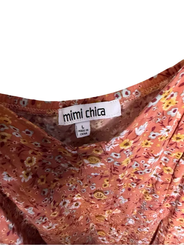 ✨‎ Mimi Chica Floral Button Front Maxi Dress Size Large ✨ - Image 4