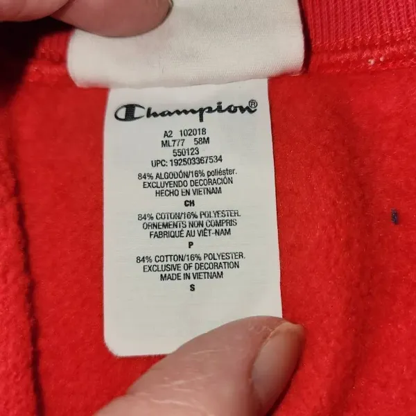Vintage Champion Womens Reverse‎ Weave Powderpuff Girls Joggers Pants Small - Image 6