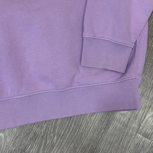 Nike Unisex Floral Embroidered Crewneck Sweatshirt Lavender Purple Large Cottage - Image 8