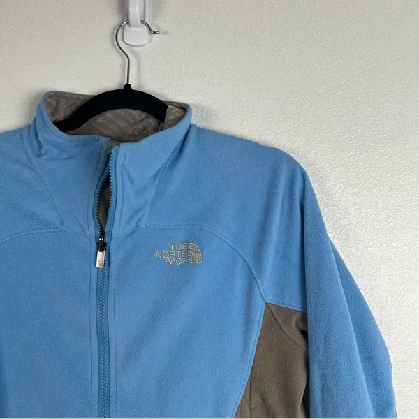 The North Face Fleece Full Zip Blue‎ Sz M - Image 2