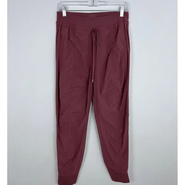 Athleta Attitude II Pant Jogger Tapered Mid Rise Mauve Athleisure Casual Size 8 - Image 2