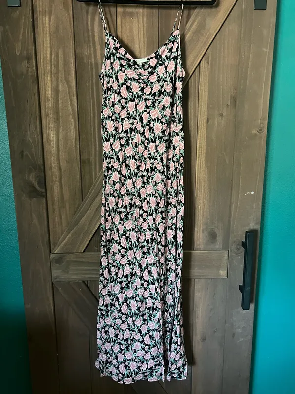 Z Supply Pink Floral Maxi Dress - Image 4