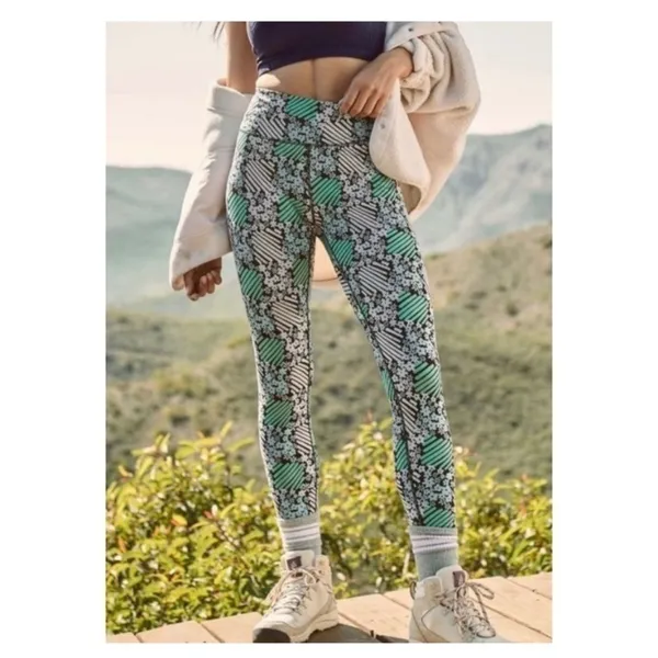 Free People Movement Lose Control Printed High Rise Leggings‎ S Athleisure - Image 8