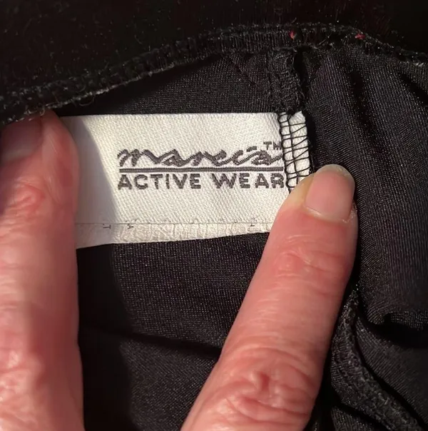 Marcia Active wear vintage Booty Shorts black Lg - Image 4