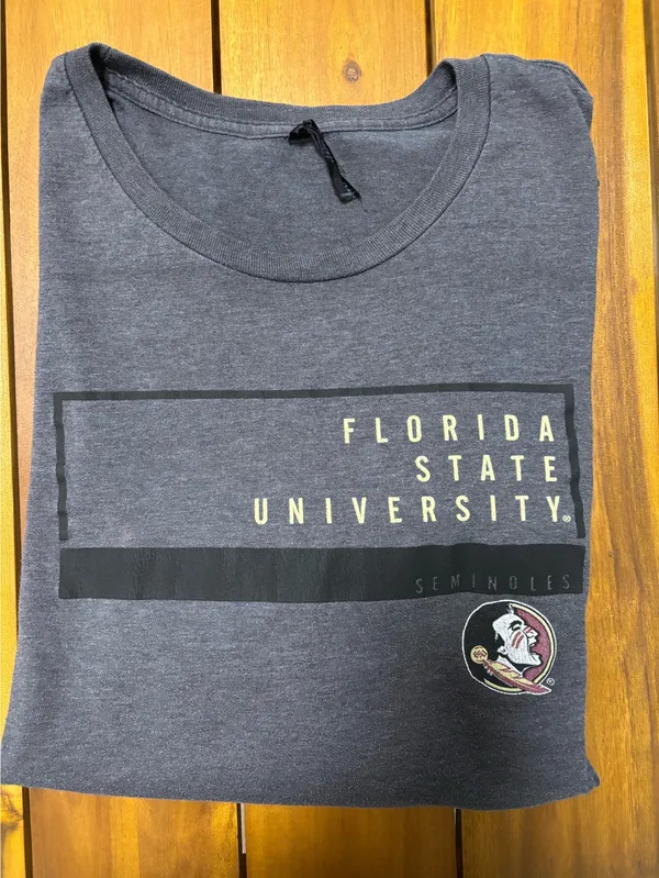 Florida State University FSU Seminoles Gray Graphic T-Shirt - Size 2XL - Image 5