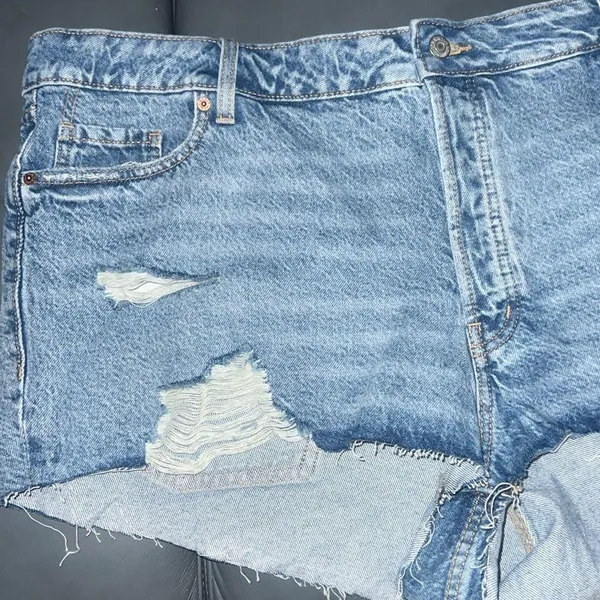 OLD NAVY High-Waisted OG Straight Ripped Jean Size 22 - Image 4
