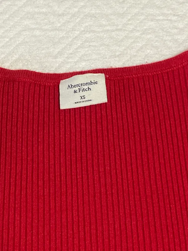 Abercrombie Red Mini Dress - Image 4
