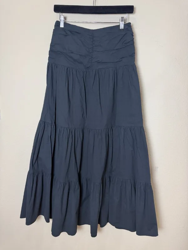 Rails Agatha Skirt Tiered Ruched Waistband Black Size XS - Image 5