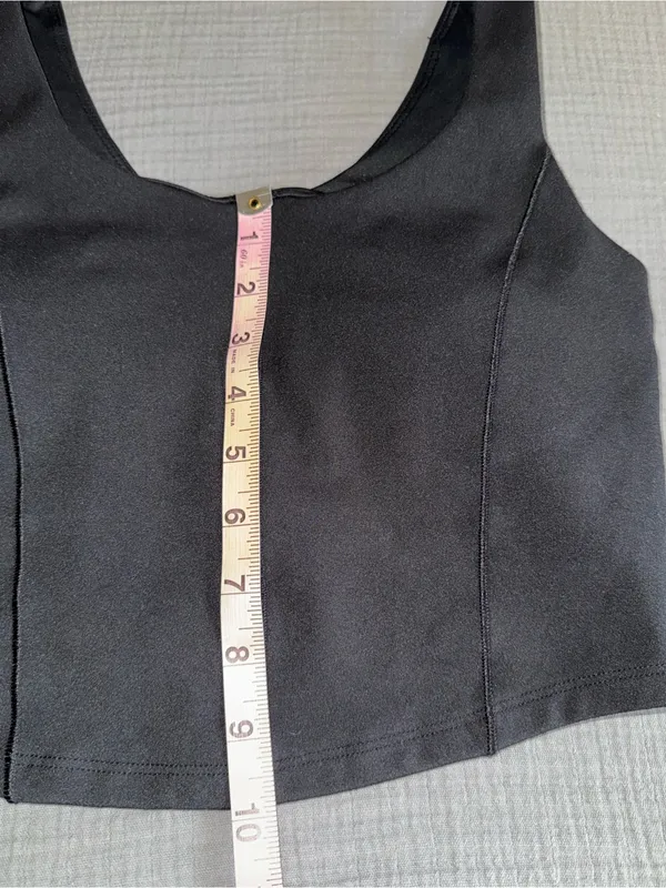 Balance Black Structured Crop Tank Size undefined - Image 6