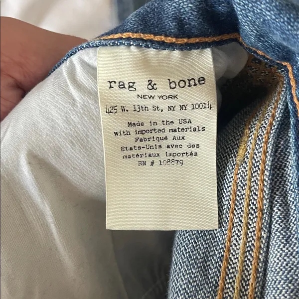 Rag and Bone Lou Skinny Jeans in Blue Hill Size 29 revolve sold out rag & bone - Image 6