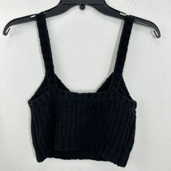 Florence‎ by Mills XOXO Black Knit Crop Top Sleeveless Sweater Tank Large NWT - Image 6