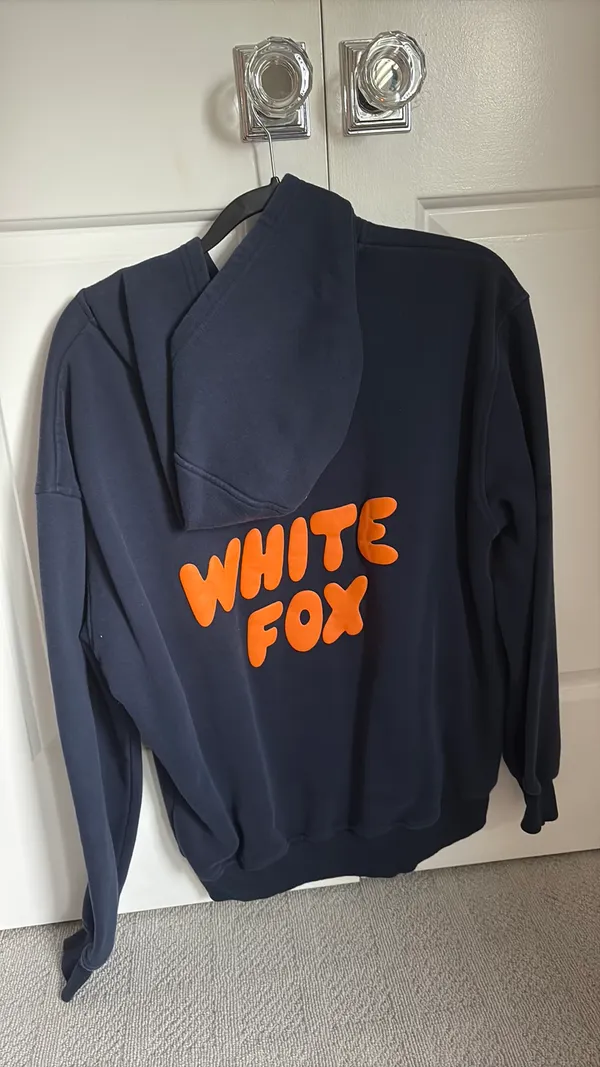 White Fox Boutique Sweatshirt Navy Blue - Image 3