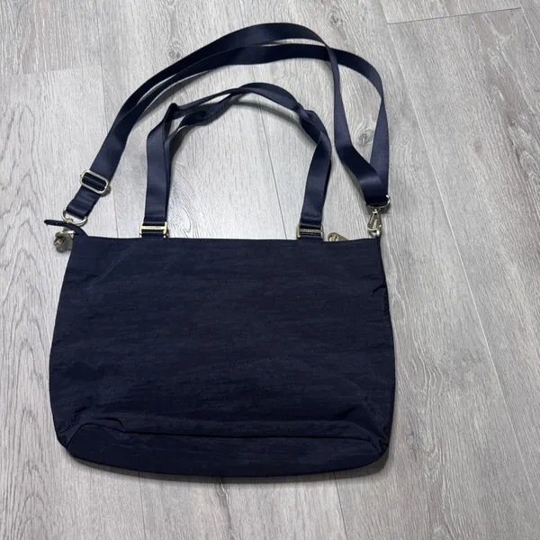 Baggallini La Paz Tote Black‎ Nylon Crossbody Bag Gold Hardware Travel Everyday - Image 8