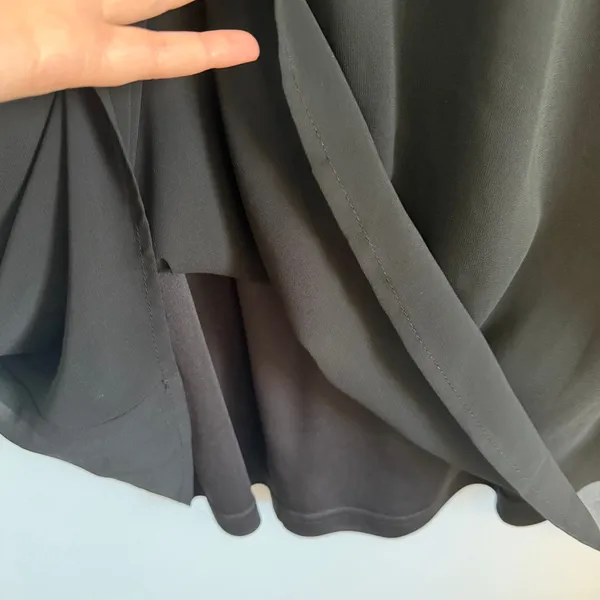 Lulus Shifting Dears Black Long Sleeve V-Neck Dress sz XLarge LBD Cocktail Party - Image 5