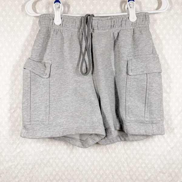 Aritzia TNA Heather Grey‎ Cozy Fleece Mega Fit Sweatfleece Shorts - Image 2